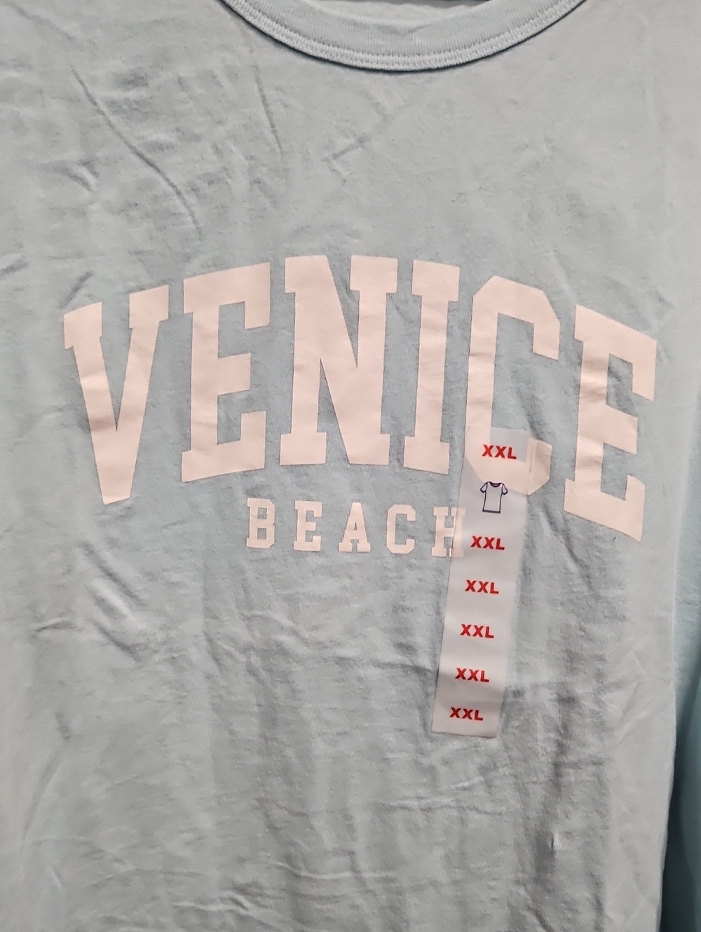 Venice Beach Men's Light Blue Graphic T-Shirt NWT - Picture 2 of 5